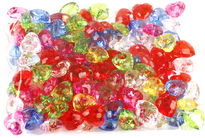 유니아트 대용량 모양 비즈 세트 20번, 혼합색상, 1세트