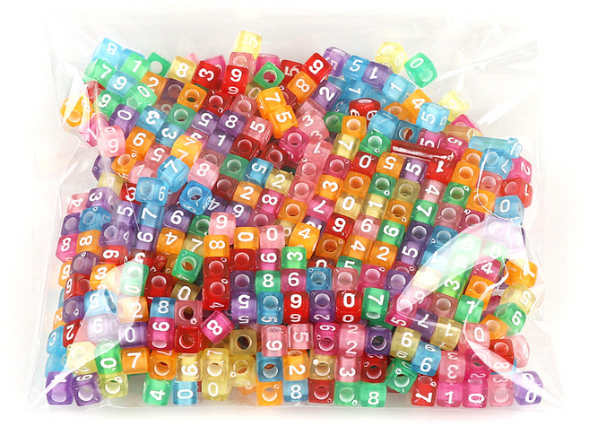 유니아트 대용량 모양 비즈 세트 58번, 혼합색상, 1세트