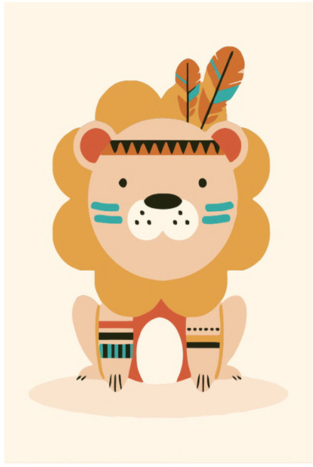 모모픽스페인팅 DIY 유화그리기 10 x 15 cm, A41 사자, 1세트