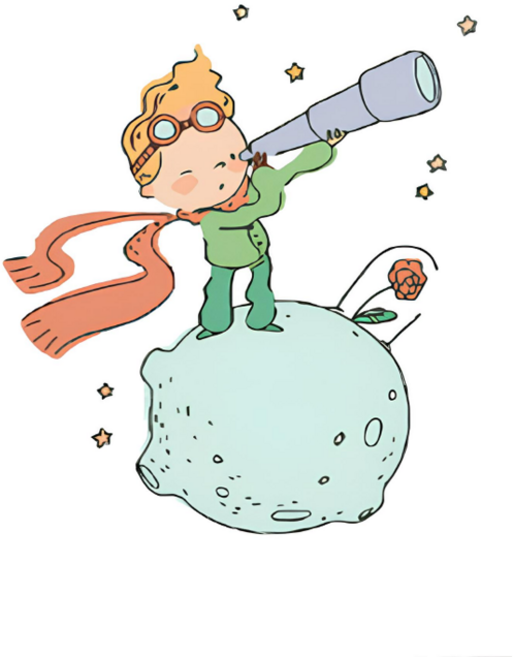 모모픽스페인팅 DIY 유화그리기 10 x 15 cm, A35 작은별 어린왕자, 1세트