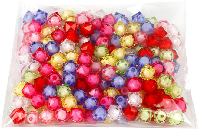유니아트 대용량 모양 비즈 세트 51번, 혼합색상, 1세트