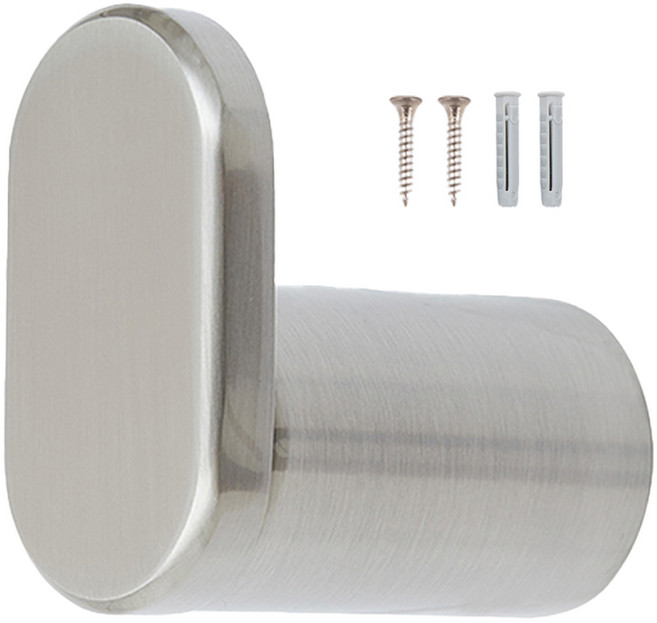 철물대장 블랑코 고급 옷걸이 후크, 1개, 무광실버