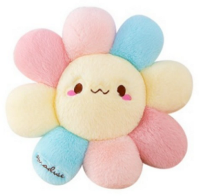 심플라인 부드러운 엉덩이 방석 꽃스마일, 혼합색상