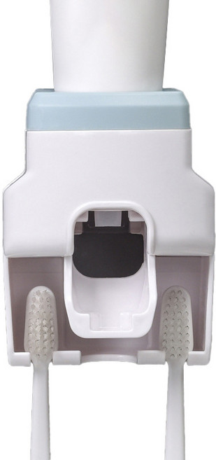 디엠코퍼레이션 부착형 벽걸이 자동 치약짜개, 1개, 블루