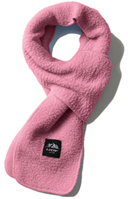 LECAF 運動刷毛圍巾, 靛藍粉紅色, 1個