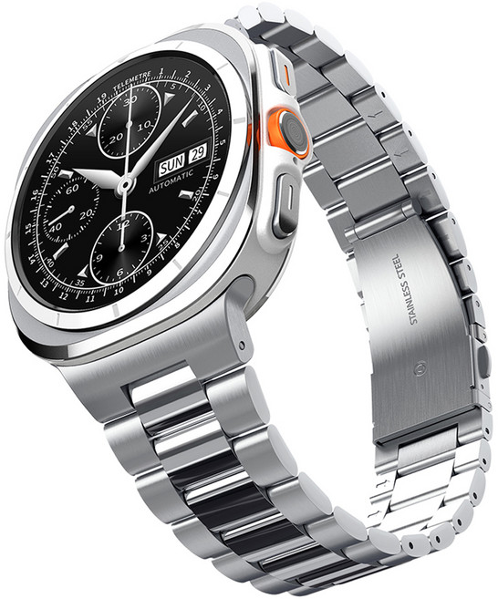 슈피겐 갤럭시워치 울트라 스트랩 메탈 모던핏 316L, 실버, 1개