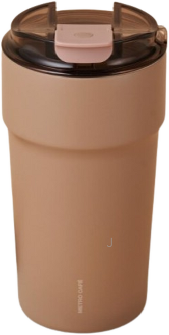 LocknLock 樂扣樂扣 都會咖啡陶瓷保溫杯 LHC4357CHO, 1個, 500ml, 可可棕