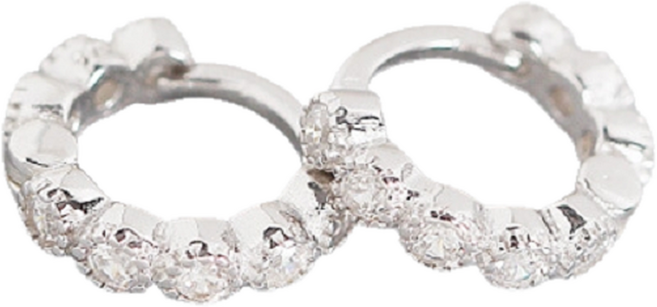 ENCLAIR 女款鋯石鑽Prina 925純銀耳環 5.5mm