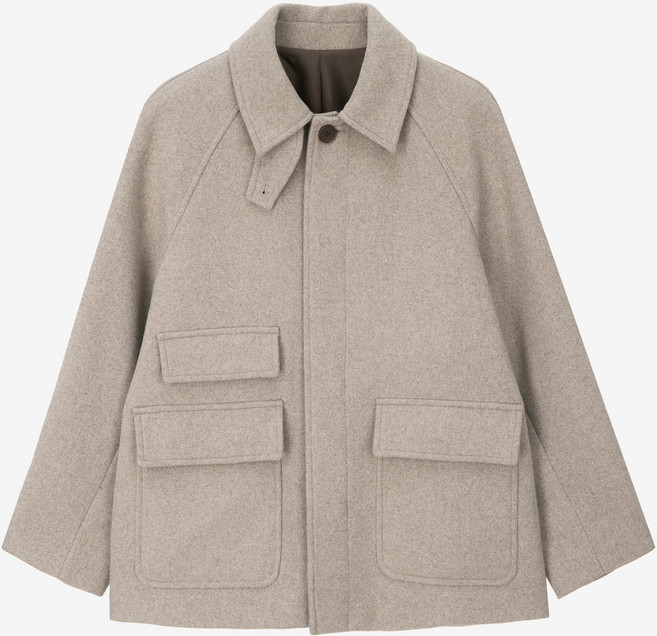 MIND BRIDGE 男士 Do Good 半長版巴爾瑪肯寬鬆版型大衣 MYCA7105