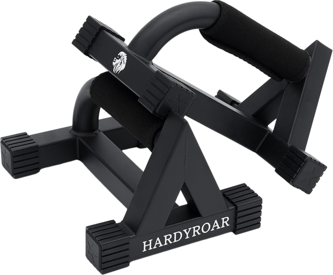 하디로어 삼각형 스틸 푸쉬업바 2p, 블랙