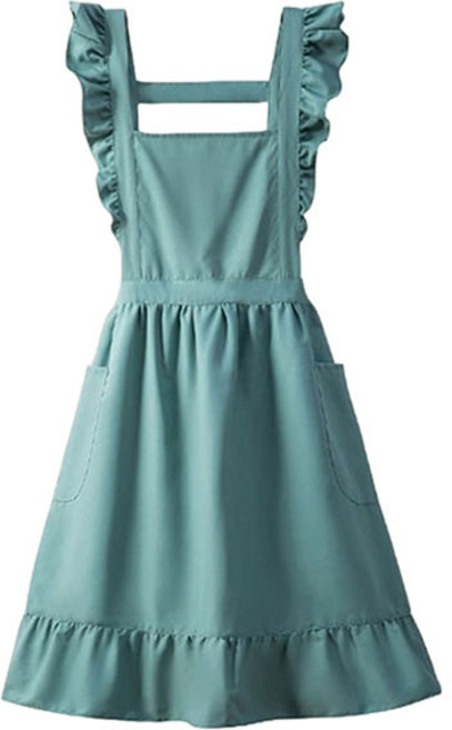 순잠 프린세스 메이드 스타일 앞치마, 그린, 1개