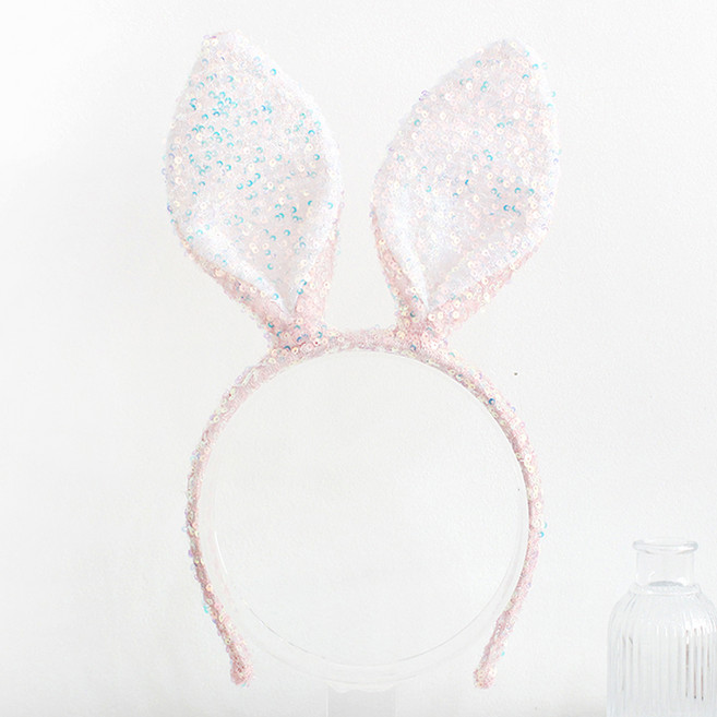 스팽글 와이어 토끼 머리띠
