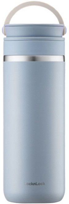 LocknLock 樂扣樂扣 都會兩用手提保溫瓶, 蔚藍色, 1個, 355ml