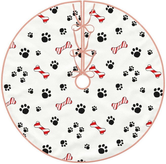 알로데 귀여운 리본 트리 스커트, 07 발자국 캔디, 1개