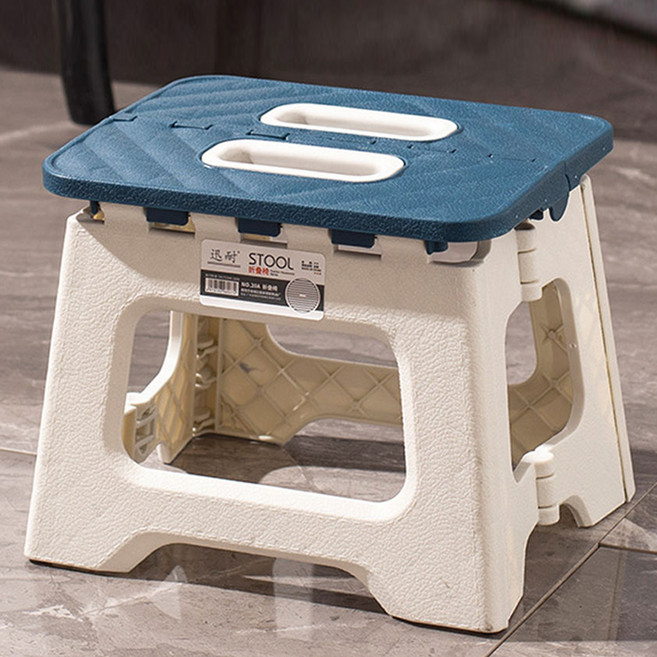 앞날창창 휴대용 접이식 간이 보조 폴딩 체어 중, 블루, 1개