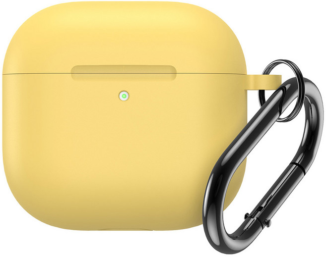 워너프 소프트 젤리 에어팟4 케이스, 옐로우, 1개