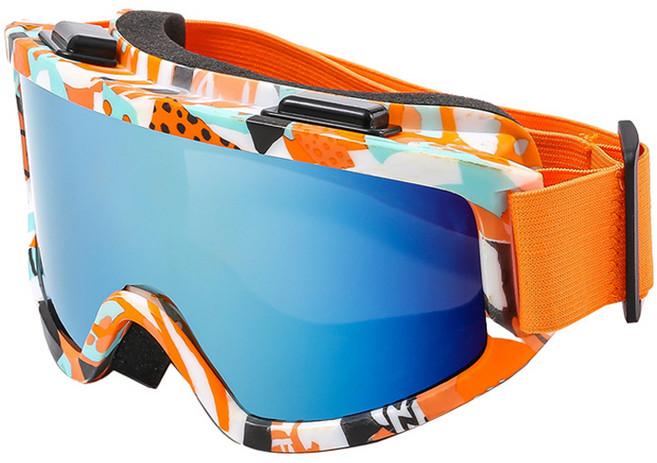 앤티스 스타일링 스키고글, 그래픽오렌지, 1개