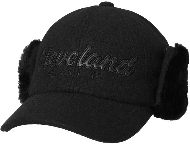 클리브랜드 남성용 페이크퍼 귀달이 방한 볼캡 CGMCP44482, 블랙, 1개