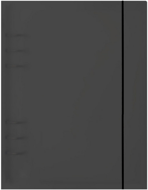 리코즈 A5 PP 하드바인더 커버 6공, 블랙, 1개