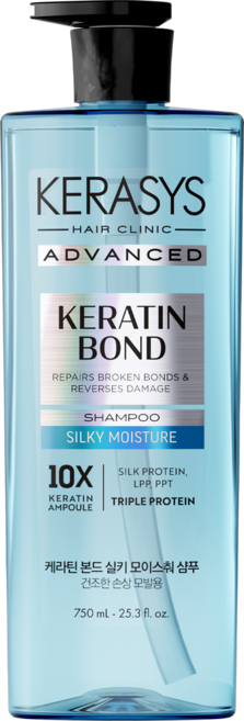 케라시스 어드밴스드 케라틴 본드 실키 모이스춰 샴푸, 1개, 750ml