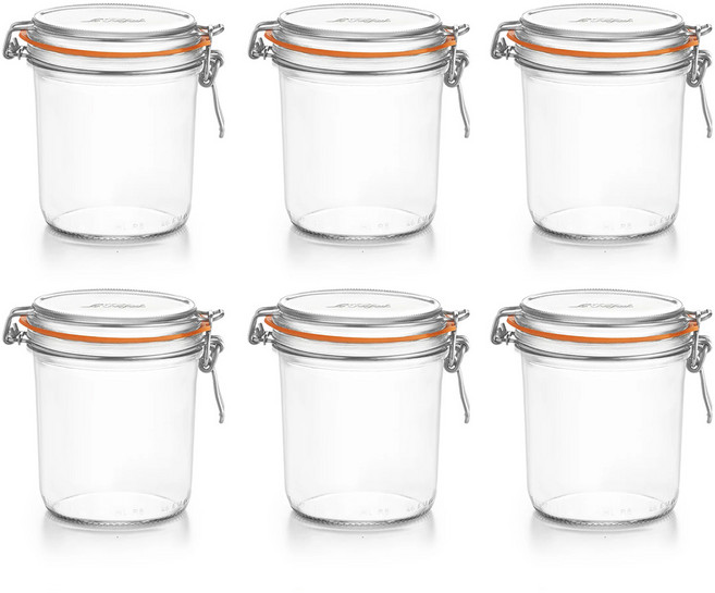 르파르페 슈퍼테린 유리 밀폐용기, 275ml, 6개