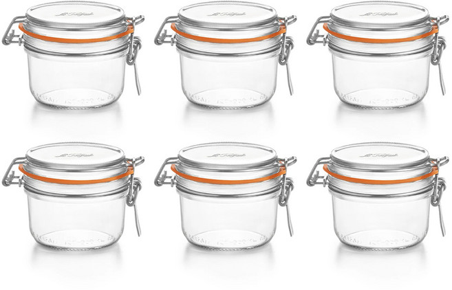 르파르페 슈퍼테린 유리 밀폐용기, 125ml, 6개