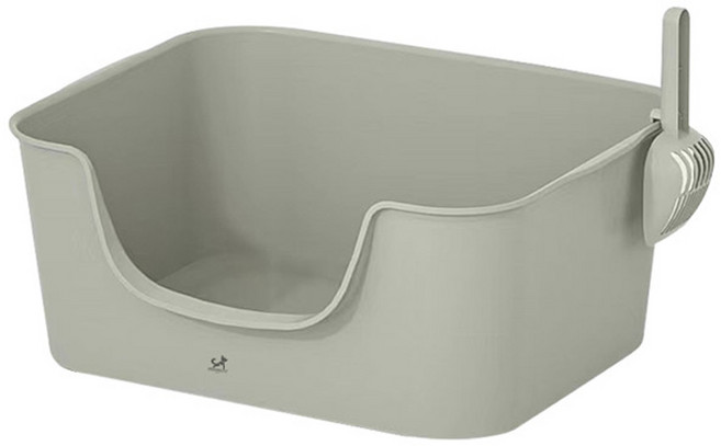 딩동펫 클라우드 오픈형 고양이 화장실, 그레이, 1개