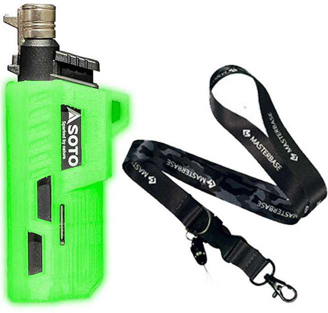 마스터베이스 소토토치 ST-487 전용 마그네틱케이스 + 랜야드 세트, 고스트(마그네틱케이스), 카모그레이(랜야드), 1세트