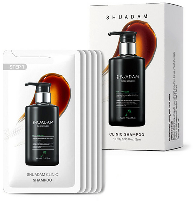 수아담 클리닉 샴푸, 1개, 50ml