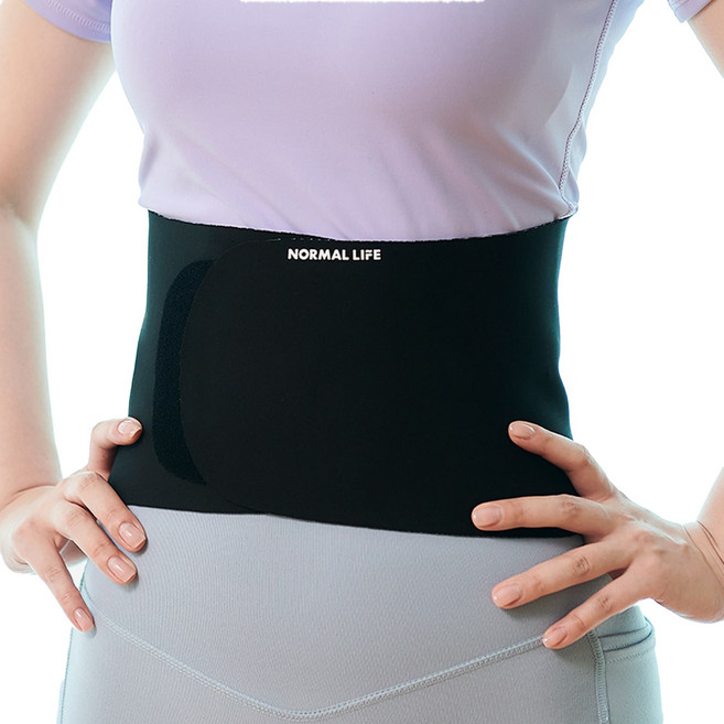 노멀라이프 헬스 허리 보호대 1mm, 1개, 블랙