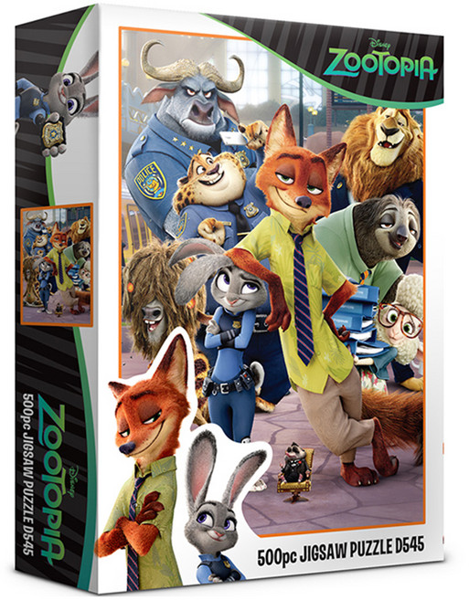 퍼즐라이프 디즈니 주토피아 직소퍼즐 D545, 500피스, 혼합색상, 1개