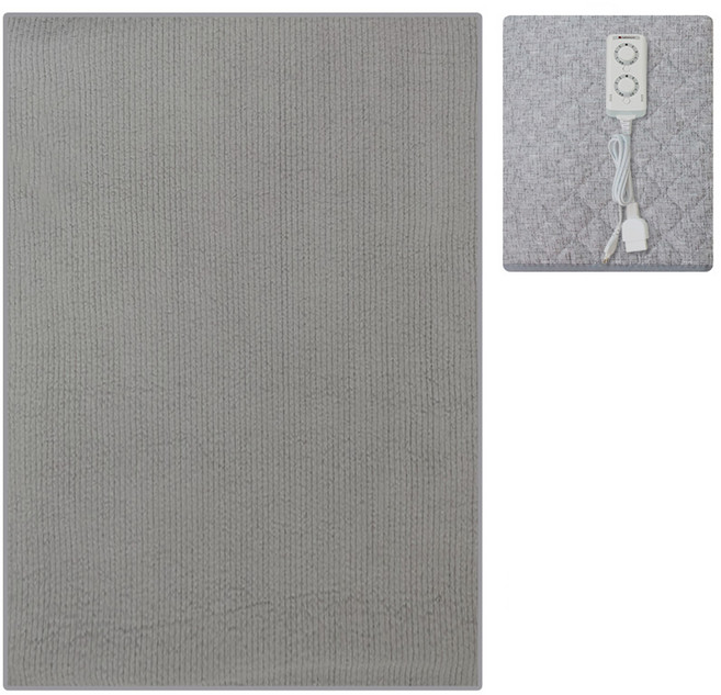 베베누보 커버분리형 온열 전기매트 그레이 일반 60수면 BBNV101W-MD3A + 전용 세탁망 세트, 패밀리(200 x 150 cm)