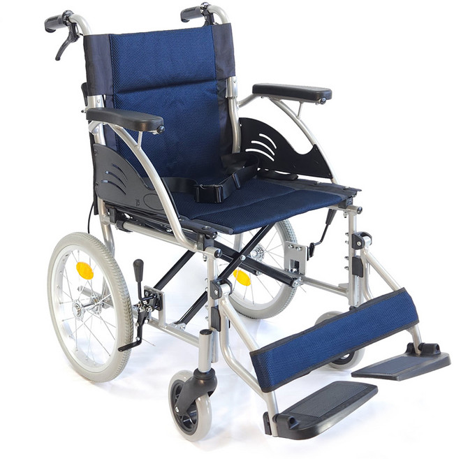 KL 수동 알루미늄 경량 접이식 휠체어 10kg, 1개, E4