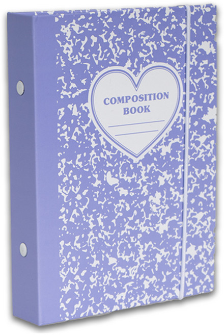 루카랩 컴포지션 아카이브 19R 6공 하드커버 + 밴드 세트, 화이트링 + 퍼플, 1세트