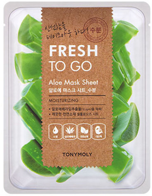 토니모리 프레쉬 투고 알로에 마스크 시트, 1개입, 1개