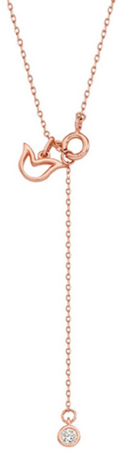 티르리르 여성용 드롭 튤리 체인 실버 목걸이 + 쇼핑백 TNSSVP13995M