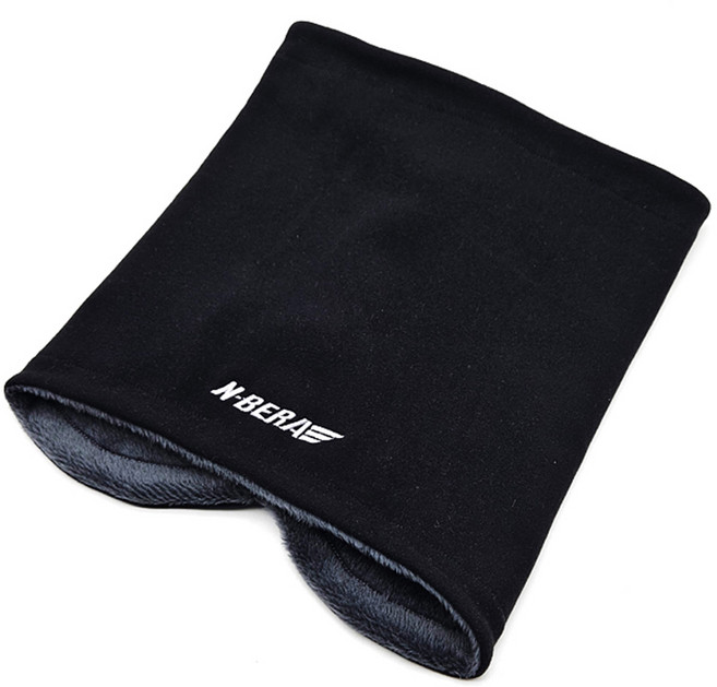 뉴베라 스포츠 방한 기모 안감 넥워머, 블랙, 1개