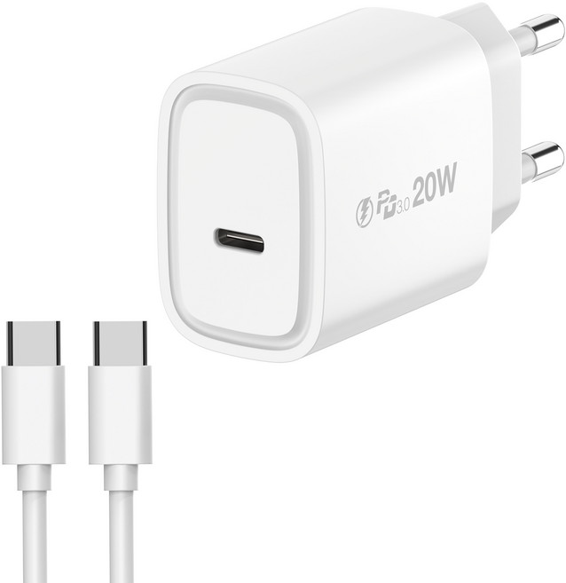 아이히트코리아 C타입 PD PPS 20W 고속 충전기 + 고속 충전 케이블 세트, 혼합색상, 1세트