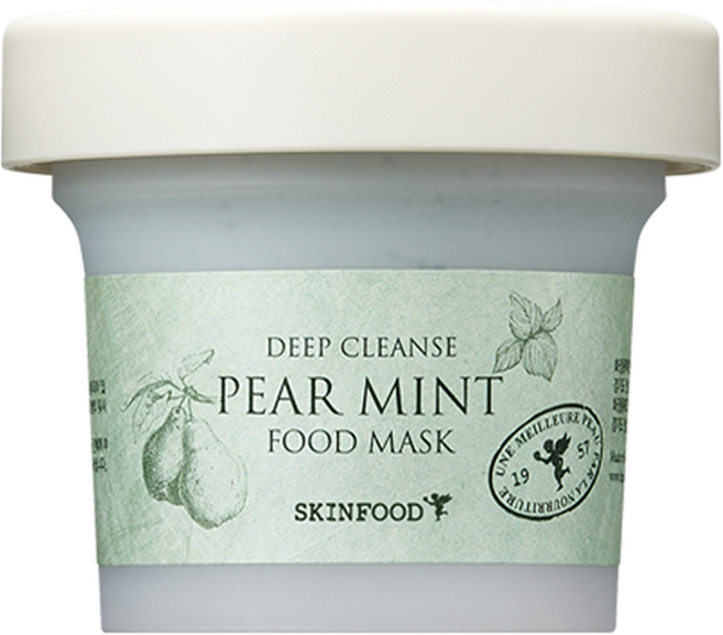 SKINFOOD 西洋梨薄荷深層清潔面膜 120g, 1罐, 1入
