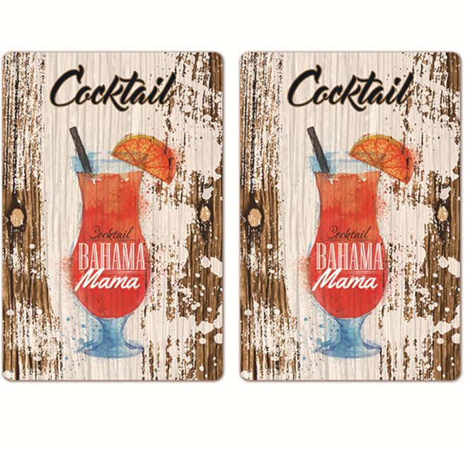 알로데 칵테일 바 매장 벽 장식 틴액자 2p, 3 바하마마마