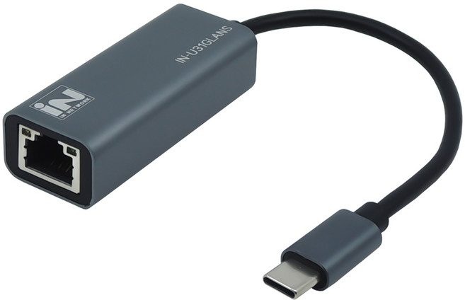 인네트워크 USB3.0 C타입 유선 랜카드 메탈, 1개