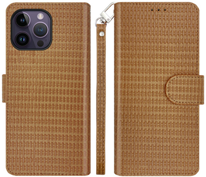 까미또 라인텍스쳐 스트랩 다이어리 휴대폰 케이스