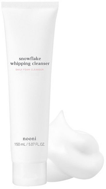 nooni 台灣公司貨 雪花保濕泡沫洗面乳, 150ml, 1條