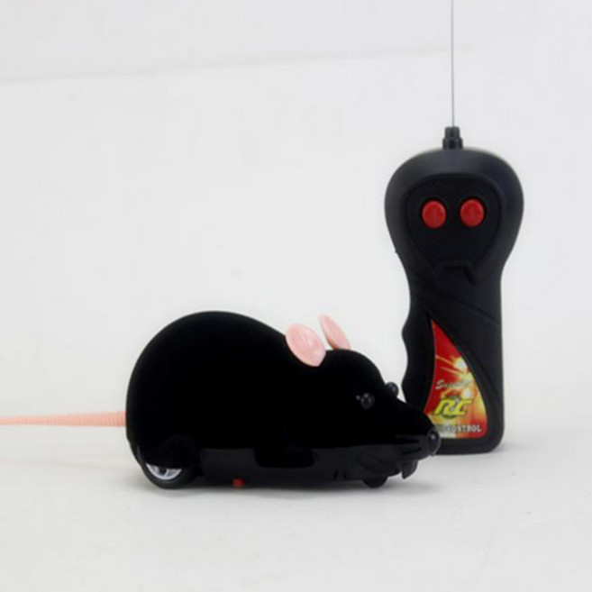 캣츠드림 사냥놀이 리모컨 쥐 인형 장난감, 블랙 + 핑크, 1개, 00037