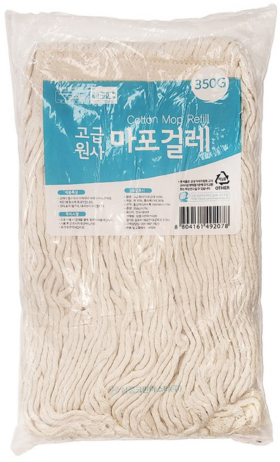삼정크린마스터 고급 원사 마포걸레 350g, 1개