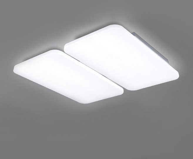 멜리빙 LED 삼성칩 에어 거실4등 조명 120W, 화이트 + 주광색