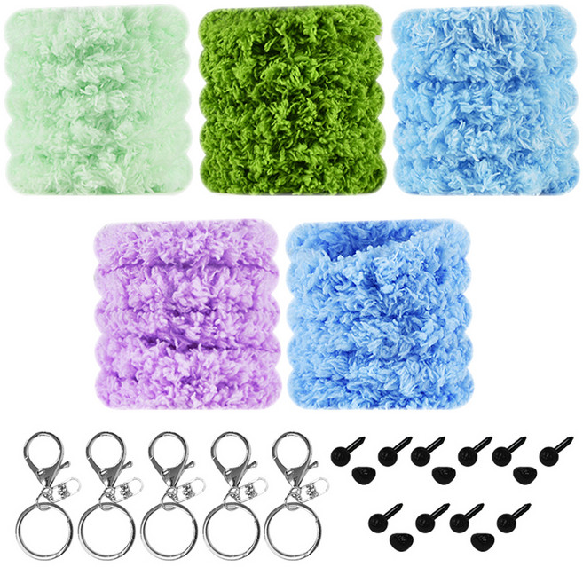 디클레어 DIY 나만의 모루인형 키링 만들기 세트, 복슬F, 1세트