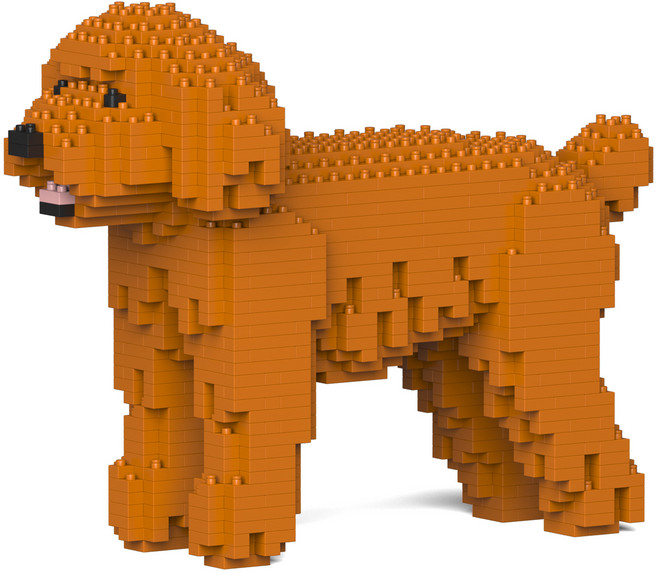 JEKCA 玩具貴賓犬狗狗積木 S, 棕色, 1個