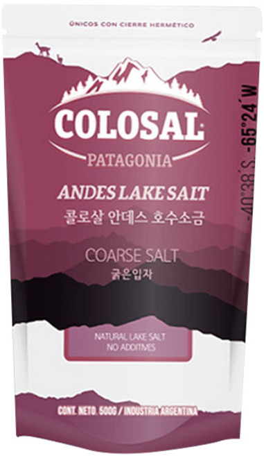 콜로살 안데스 호수 굵은입자 소금, 500g, 1개