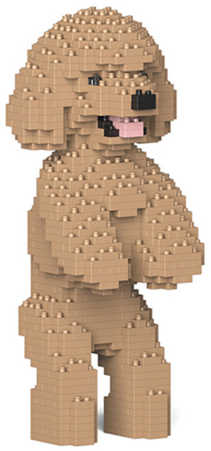 JEKCA 站立玩具貴賓犬積木 S, 金色, 1個